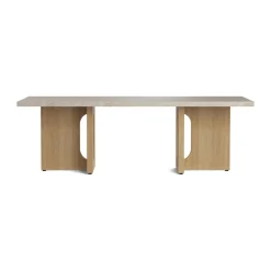 Audo Copenhagen Mesas De Centro<Mesa lounge Androgyne, Sand/kunis breccia, base de roble Beige