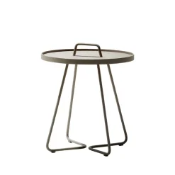 Cane-line Mesas De Exterior<Mesa On the move Ø44 cm, Taupe Beige