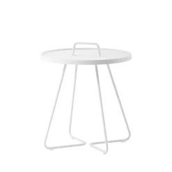 Cane-line Mesa On the move Ø44 cm, White Blanco Hot