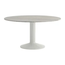 Muuto Mesa pedestal Midst, Grey marble-grey, Ø140 cm Gris Clearance