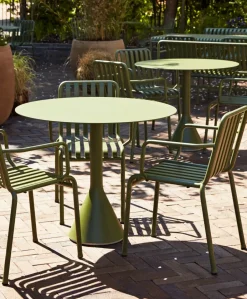 HAY Mesas De Jardín<Mesa redonda de café Palissade Cone, Olive, ø90 Verde