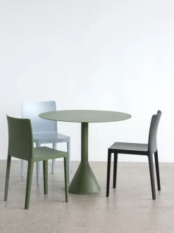 HAY Mesas De Jardín<Mesa redonda de café Palissade Cone, Olive, ø90 Verde
