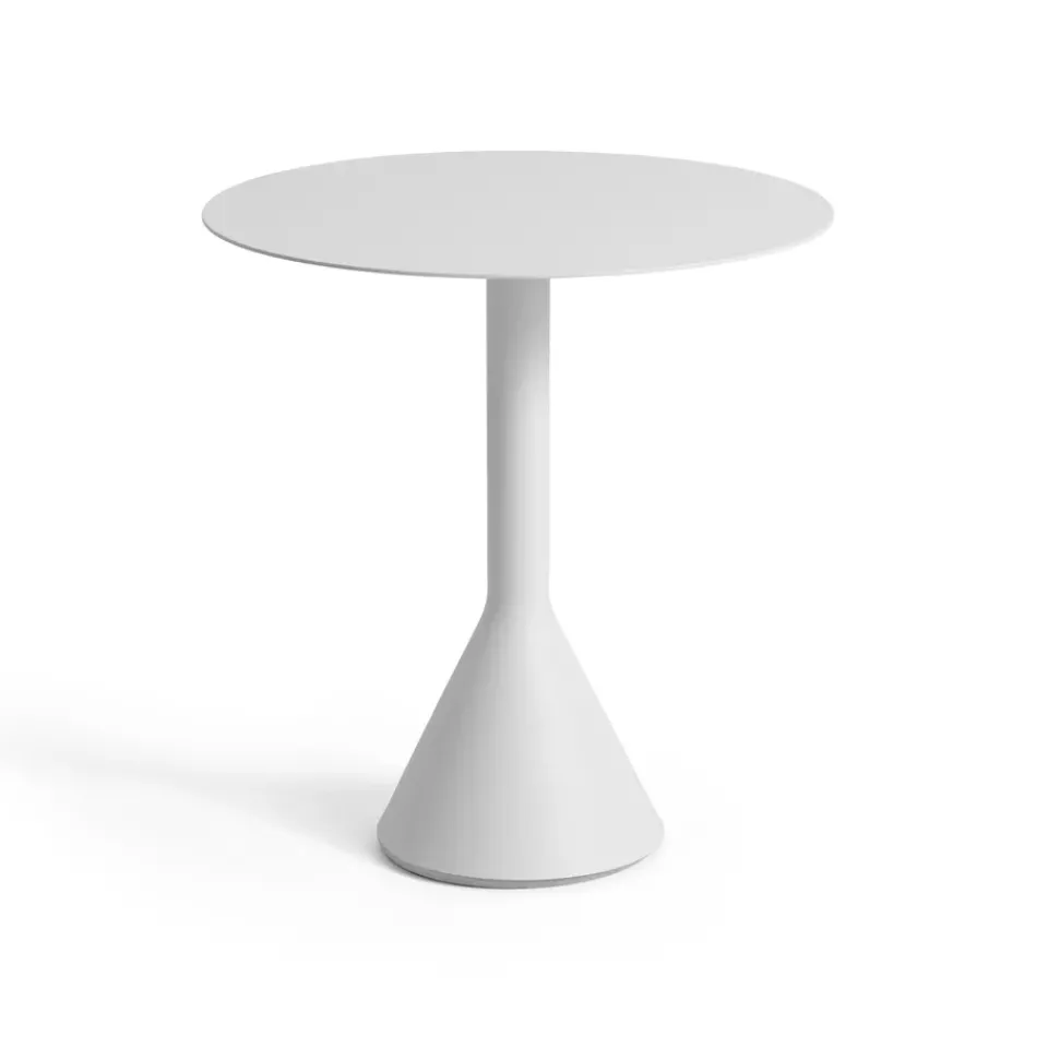 HAY Mesa redonda de café Palissade Cone, Sky grey, Ø70 cm Gris New