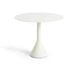 HAY Mesa redonda de café Palissade Cone, Cream white, Ø90 cm Blanco Discount
