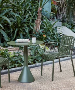 HAY Mesa redonda de café Palissade Cone, Olive, ø70 Verde Best