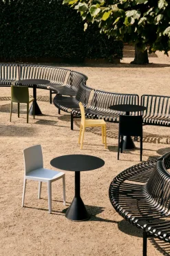 HAY Mesa redonda de café Palissade Cone, Anthracite, ø70 NegroGris Sale