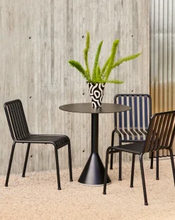 HAY Mesa redonda de café Palissade Cone, Anthracite, ø70 NegroGris Sale