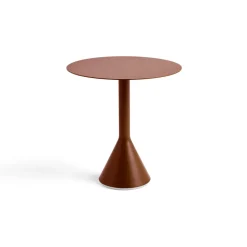 HAY Mesa redonda de café Palissade Cone, Iron red, Ø70 cm Rojo Sale