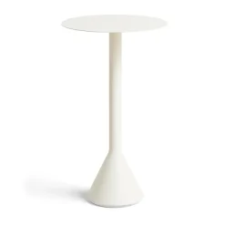 HAY Mesa redonda de café Palissade Cone, Cream white, Ø60 cm Blanco