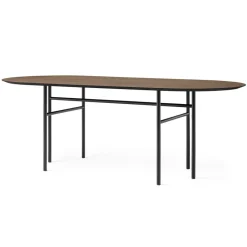 Audo Copenhagen Mesa Snaregade ovalada, negro-roble teñido NegroMarrón Discount