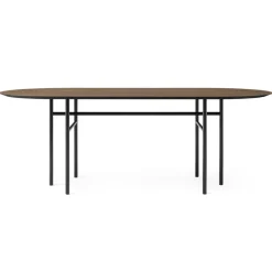 Audo Copenhagen Mesa Snaregade ovalada, negro-roble teñido NegroMarrón Discount