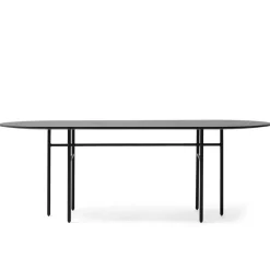 Audo Copenhagen Mesa Snaregade ovalada, Negro Hot