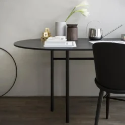 Audo Copenhagen Mesa Snaregade ovalada, Negro Hot