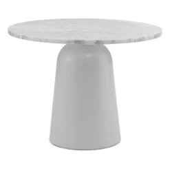 Normann Copenhagen Mesa Turn ajustable Ø55 cm, mármol Blanco New