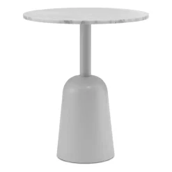 Normann Copenhagen Mesa Turn ajustable Ø55 cm, mármol Blanco New