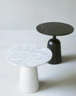 Normann Copenhagen Mesa Turn ajustable Ø55 cm, mármol Blanco New
