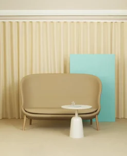 Normann Copenhagen Mesa Turn ajustable Ø55 cm, mármol Blanco New