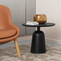 Normann Copenhagen Mesas Auxiliares<Mesa Turn ajustable Ø55 cm, Negro