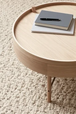 Audo Copenhagen Mesas De Centro<Mesa Turning, roble natural-cromo Marrón