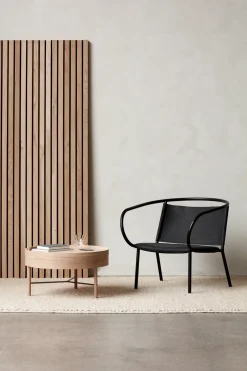 Audo Copenhagen Mesas De Centro<Mesa Turning, roble natural-cromo Marrón