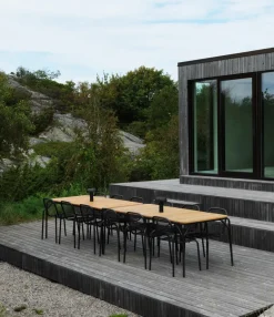 Normann Copenhagen Mesas De Exterior<Mesa Vig Robinia 90x200 cm, Black Negro