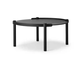 Cooee Design Mesa Woody Ø80 cm, Black stained oak Negro Discount