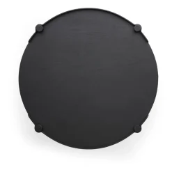 Cooee Design Mesa Woody Ø80 cm, Black stained oak Negro Discount