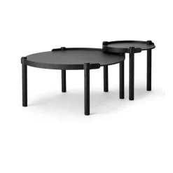 Cooee Design Mesas De Centro<Mesa Woody Ø45 cm, Black stained oak Negro