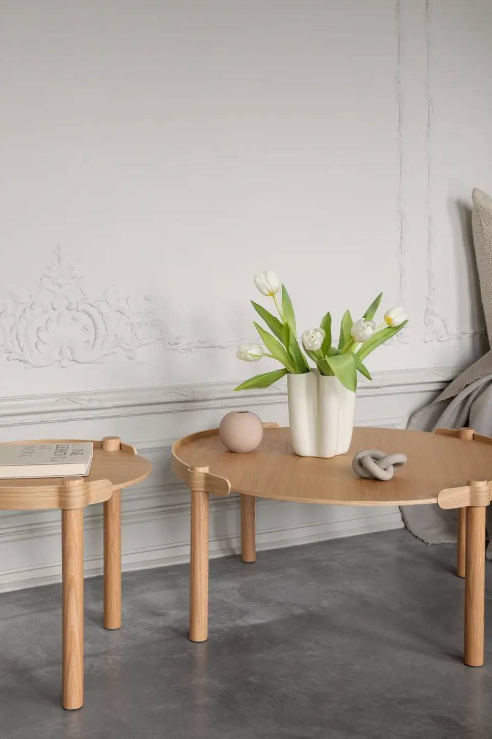 Cooee Design Mesa Woody Ø80 cm, Oak Marrón Outlet