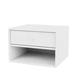 Montana Mesilla de noche Dash, Snow 38, incl. suspensión Blanco Outlet