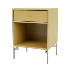 Montana Mesilla de noche Dream, Cumin 157, patas de cromo Amarillo Discount