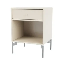 Montana Mesilla de noche Dream, Oat 158, patas de cromo Beige Sale