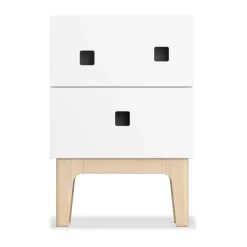 Zweed Mesillas De Noche<Mesilla de noche Peep S1, , roble pigmentado Blanco
