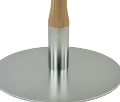 Mavis Mesita de café Rod ⌀70 cm, Roble blanqueado con acabado mate Beige