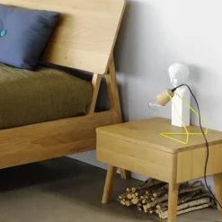 Ethnicraft mesita de noche Air, Roble con aceite duro encerado Beige