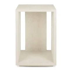 Ethnicraft Mesita de noche Elements , Off white, 32×47 cm Blanco
