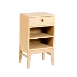 Mavis Mesita de noche Höllviken, Roble blanqueado, 1 caja Beige New