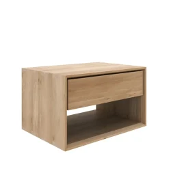 Ethnicraft Mesillas De Noche<Mesita de noche Nordic II, Aceite de cera Oak 1 caja 57 cm Beige