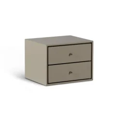 Mavis Mesita de noche suspendida Volt , -acero inoxidable Beige Best