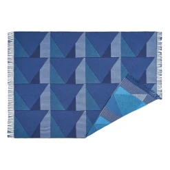 NJRD Metric focus Núm. 3 manta de algodón 130x185 cm, Azul Discount