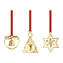 Georg Jensen Miniatura móvil 2024, 3-pack, Chapado en oro Color dorado Outlet