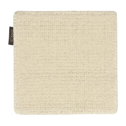 Material Samples MMuestra de alfombra de lana Terrain, natural Blanco