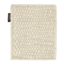 Material Samples MMuestra de alfombra de lana Pebble, Blanco Clearance