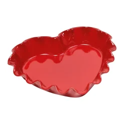 Emile Henry Moldes Para Tartas Y Bizcochos<Molde cerámico corazón 1,5 L, Rojo