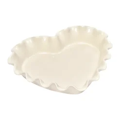 Emile Henry Moldes Para Tartas Y Bizcochos<Molde cerámico corazón 1,5 L, Cream Blanco