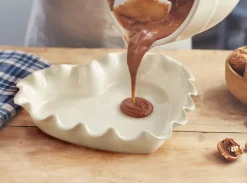 Emile Henry Moldes Para Tartas Y Bizcochos<Molde cerámico corazón 1,5 L, Cream Blanco