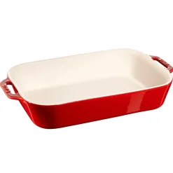 STAUB Molde de horno rectangular 34 x 24 cm, Rojo Hot