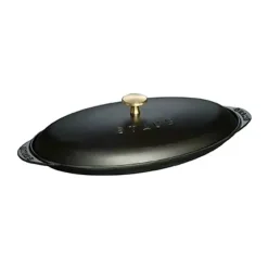 STAUB Fuentes De Horno<Molde de pescado ovalado en hierro fundido, Negro