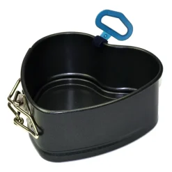 Heirol Molde desmontable corazón, pequeño 11x11 cm Negro Best