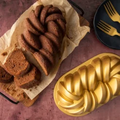 Nordic Ware Moldes Para Pan<Molde para pan Braided 1,4 L, Dorado Color dorado